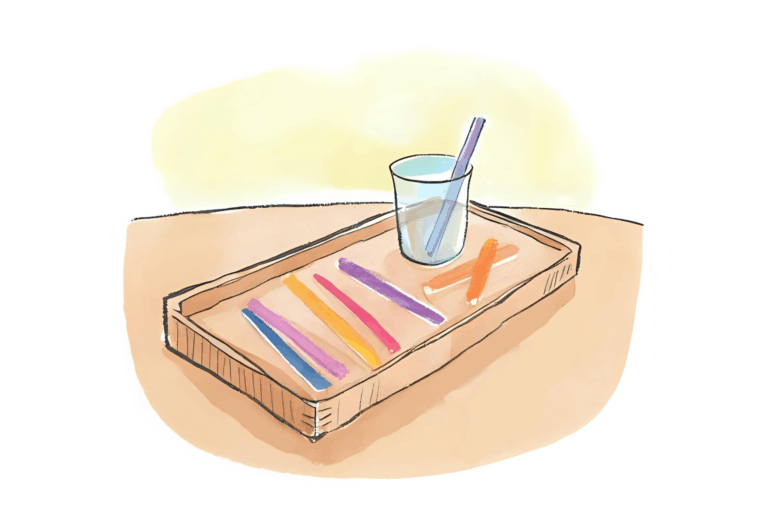 Mit dem Aktionstablett auf Entdeckungsreise: Greifen, Staunen, Sprache bilden